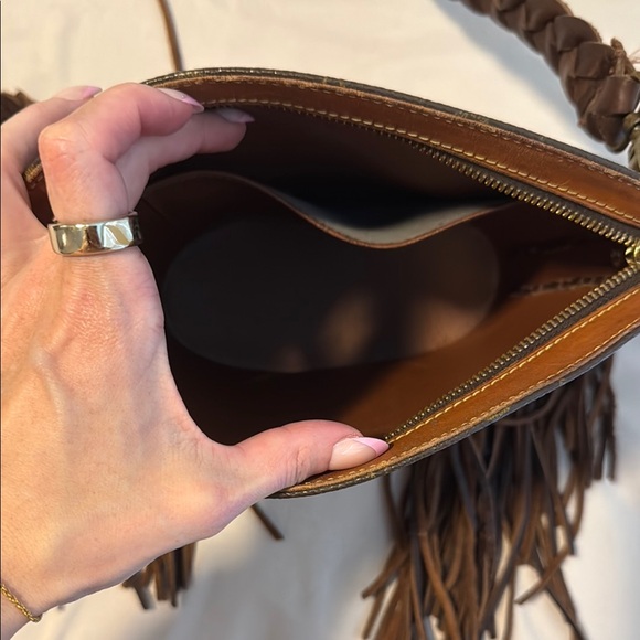 Louis Vuitton Brown Monogram Crossbody Bag with Fringe - Picture 4 of 6